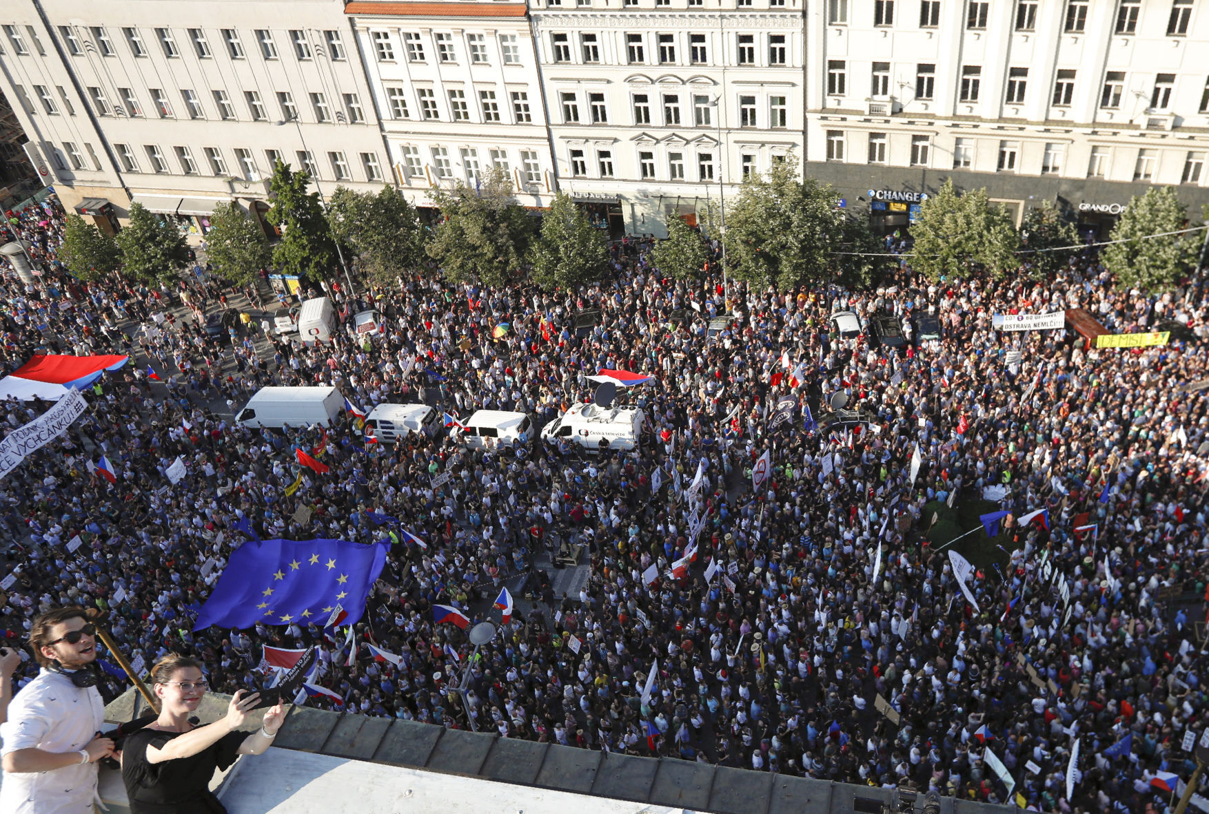 APTOPIX Czech Republic Protest